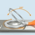 thumbnail image 6 of Dteck Magnetic Phone Holder for MagSafe,Rotating Magnetic Cell Phone Grip Holder Stand Finger Ring Kickstand with Silicone Loop Strap Compatible with iPhone 15 14 13 12,MagSafe Accessories,Silver Gray, 6 of 9