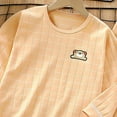 thumbnail image 4 of Girls' Snug-fit Cotton Matching Pajama Set Soft & Cute for Kids 6-12 Months 12-24 Months 2t 3t 4t 5t 6t 7t 8t 9t Children(Orange,12-18 Months), 4 of 4