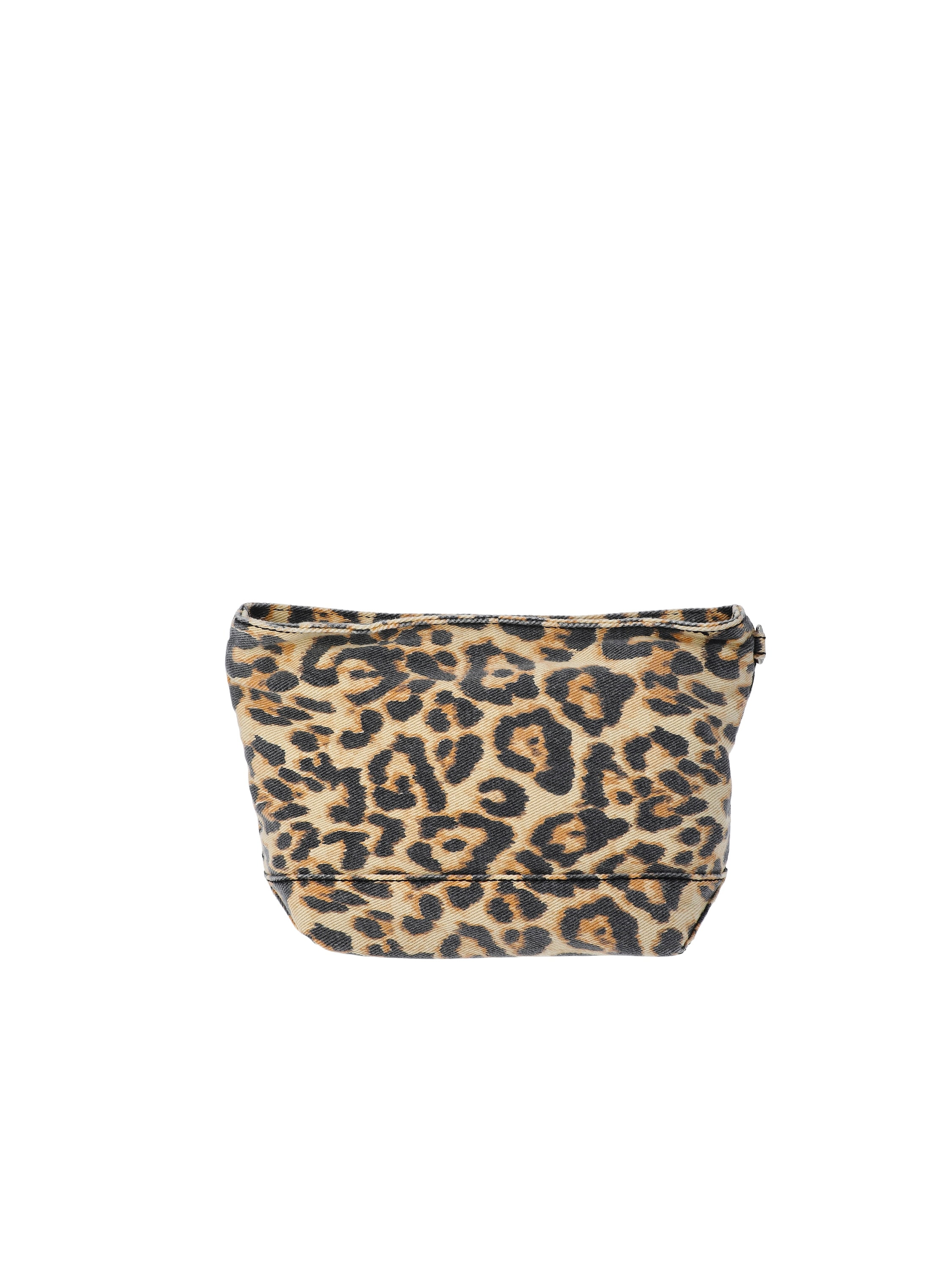 No Boundaries Women's Leopard Casual Pouch with Keychain and