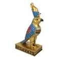 thumbnail image 4 of Egyptian God Horus Falcon Bird With Pschent Crown On Royal Pedestal Figurine, 4 of 7