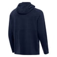 thumbnail image 3 of Men's Antigua  Heather Navy Villanova Wildcats Spikes Quarter-Zip Hoodie, 3 of 3