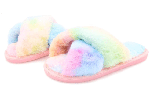 leopard slipper sandals