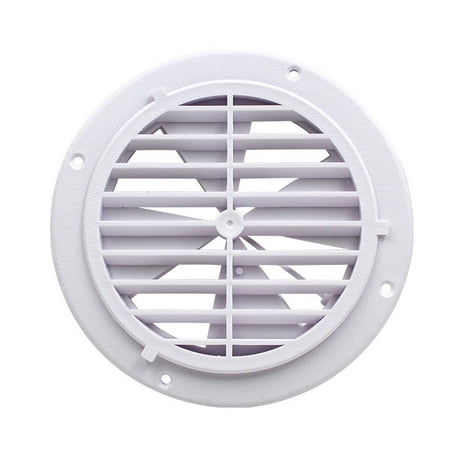 

TOTMOX 6.5 Inch Round Air Vents Louver with Screen ABS Grille Air Exhust Vent for Ventilation System without Blades