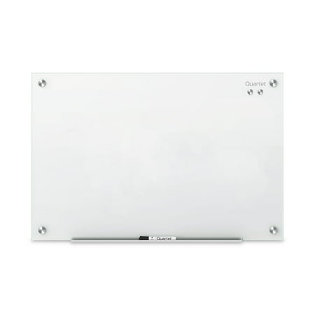 Quartet Infinity Glass Magnetic Dry-Erase Board 24 x 18 2 x 1 12 White Surface -