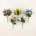 thumbnail image 2 of 2 PCS Artificial Flowers Fake Mini Daisy Flower Wedding Decoration Silk Bouquet Peony Decor Plastic Flower Arrangements Table Centerpieces, 2 of 7