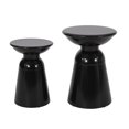 thumbnail image 2 of Flared Pedestal Iron End Tables / Serve as Stylish Focal Point Outdoors, 2 of 6