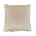 thumbnail image 2 of Michael Amini Snow Leopard 20" Faux-Fur Throw Pillow - Natural in Set of 2, 2 of 3