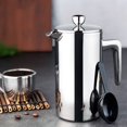thumbnail image 1 of Professional Stainless Steel French Press Coffee Percolators Best Double Wall Coffee Pot Giving One Filter Basket B, 1 of 5