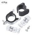 thumbnail image 3 of Uxcell 4Pack 1-21/32" Rubber Cushion Strut Clamp Rigid Steel Pipe Clamp for Tube Pipe, 3 of 5