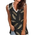 thumbnail image 1 of Qarigey Chaleco de algodón con cuello en V para mujer, camiseta sin mangas para vacaciones, bodas, citas, Top básico de verano, ropa Type2 NO2, 1 of 4