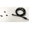 thumbnail image 1 of Charging Cable Phone Braided Detachable Cord USB charging cable USB phone 360 Degree Rotating Cable, Black, Cable, Replacement for Android Connector, 1 of 1