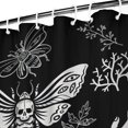 thumbnail image 2 of Gothic Shower Curtain Set - Dark Celestial Moon & Star Print, Mystical Cosmic Bath Decor, Waterproof Polyester 72"Wx72"L, Goth Aesthetic Gift, 2 of 4