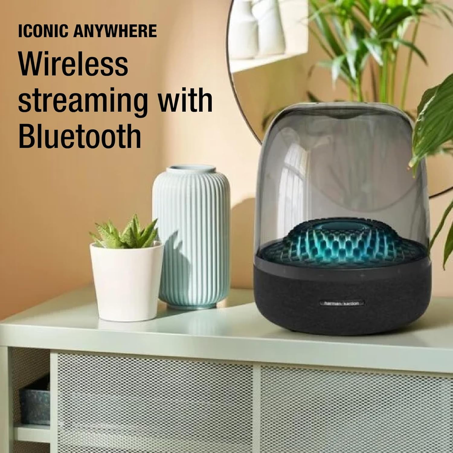 Harman Kardon HKAURAS4BLKAM-Z Aura Studio 4 Bluetooth Speaker, Black
