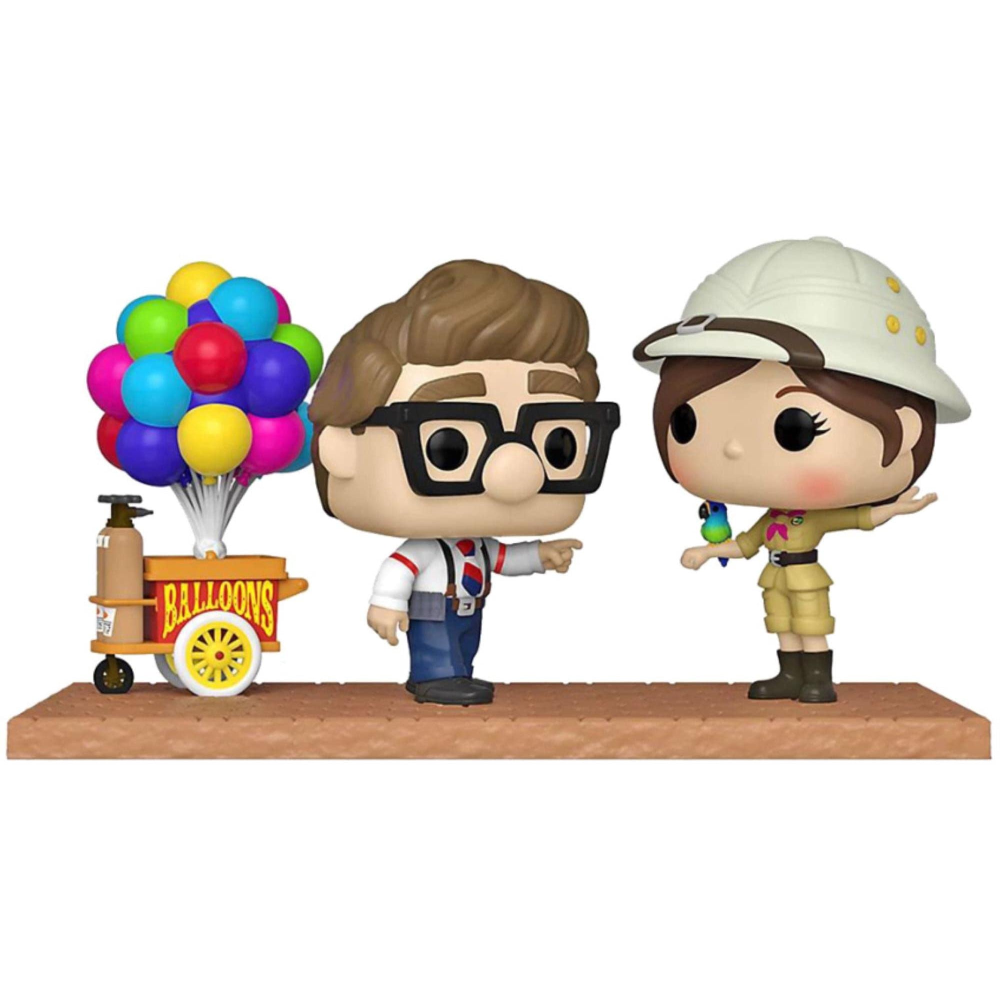 Disney UP Carl Ellie Balloon Cart Exclusive POP Moment Vinyl Figure