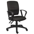 thumbnail image 1 of Kingfisher Lane Crepe Fabric Multi Function Task Office Chair in Black, 1 of 4
