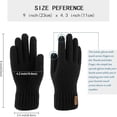 thumbnail image 3 of YYhl Warm Winter Beanie Hat & Scarf Gloves Set Stylish Knit Cap for Men Women Set of 3, 3 of 6