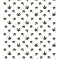 thumbnail image 3 of Ambesonne Botanical Duvet Cover Sets, Hemp Leaves Repetition, 2-Twin, Dark Green White, 3 of 4