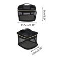 thumbnail image 2 of Ofertas Únicas 1 Pc Bolsa de Maquillaje de Malla Transparente para Viaje 3.94"x3.54" Nylon Negro, 2 of 6