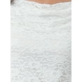 thumbnail image 5 of INSPIRE CHIC Women's Dress Floral Lace  Square Neck Spaghetti Strap Bodycon Cocktail Maxi Dress 2XL White, 5 of 6