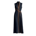 thumbnail image 5 of YuXingFu Wedding Guest Dresses for Women Summer Maxi V-Neck Plus Size Womens Dress Sleeveless for Vacation Long Casual Summer Navy S, 5 of 9