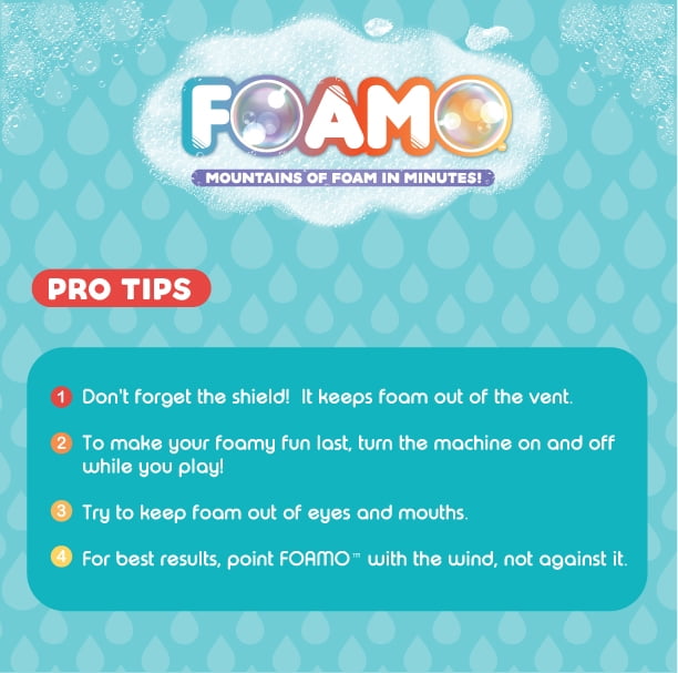 Little Tikes FOAMO Foam Bubble Machine - Outdoor Party Fun for Kids and Adults with Easy Setup & Cleanup, Hours of Continuous Foam Bubble Making Fun, Hypoallergenic and Non-Toxic