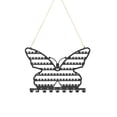 thumbnail image 2 of Butterflies Shaped Metal Jewelry Organizer, Wall Mounted Display Rack With Easily Hanging Design, for Bedroom Vanity, Black, 2 of 6