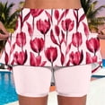 thumbnail image 2 of oelaio Golf Skirts for Women with Shorts Casual Workout Skorts Floral Printed Mini Skirt Stretch High Waist Running Tennis Skort Multicolor L, 2 of 7