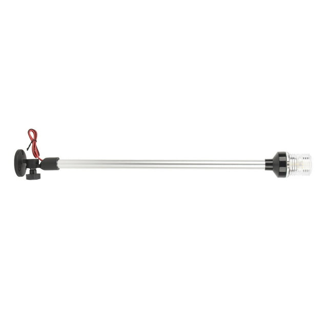 24in Boat Anchor Light 360 All Round Rotating LED Stern Pole Light Aluminum Alloy Base For Yachts Marine