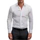 thumbnail image 4 of Ceisia Men's All Gift Seasons Formal Solid Color Round Neck Long Sleeve Shirt - Comfortable Daily Outdoor Wear, 4 of 5