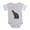 Heather Gray, variant on - Savannah Cat - Cute Infant Baby Football Bodysuit