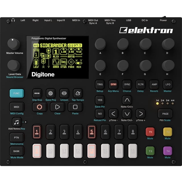 Elektron Digitone - Poderoso Y Compacto Sintetizador Groovebox De FM