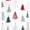 Red Modern Christmas Tree, variant on Long Sleeve Top and Pants Pajama Set, 2-Piece, Sizes 12M- 5T