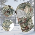 thumbnail image 4 of Unique Bargains 1 Pc Quick-drying Ice Silk Snake Pattern Balaclava Face Mask Dark Green, 4 of 5