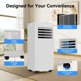 thumbnail image 2 of Akires Portable Air Conditioner 10000 BTU Ashrae, 3-in-1 AC Unit for Room with Remote, 450 Sq.Ft, 24H Timer, Window Kit for Bedroom, 2 of 8