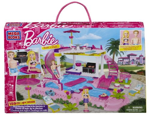 barbie mega bloks pool party