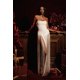 thumbnail image 2 of Vestido Bellabarnetten Valentina sin tirantes con flecos blanco, 2 of 9
