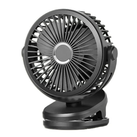 

HOTYA 6 inch Clip on Fan Portable Cooling Fan with 4 Speeds Sturdy Clamp 720° Rotate USB Power and Battery Operated for Desk