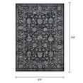 thumbnail image 2 of Couristan 71423636066096T 6 ft. 6 in. x 9 ft. 6 in. Sultan Treasures All Over Mashhad Rug, Black, 2 of 4