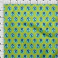 thumbnail image 4 of oneOone Polyester Spandex Lime Green Fabric Asian Block Craft Projects Decor Fabric Printed By The Yard 56 Inch Wide, 4 of 4