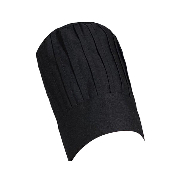 Billuyoard Gorro Forchef desechable para uniforme de cocina y restaurante Gorro Forchef desechable uniforme de hotel alto Cocina y Comedor negro