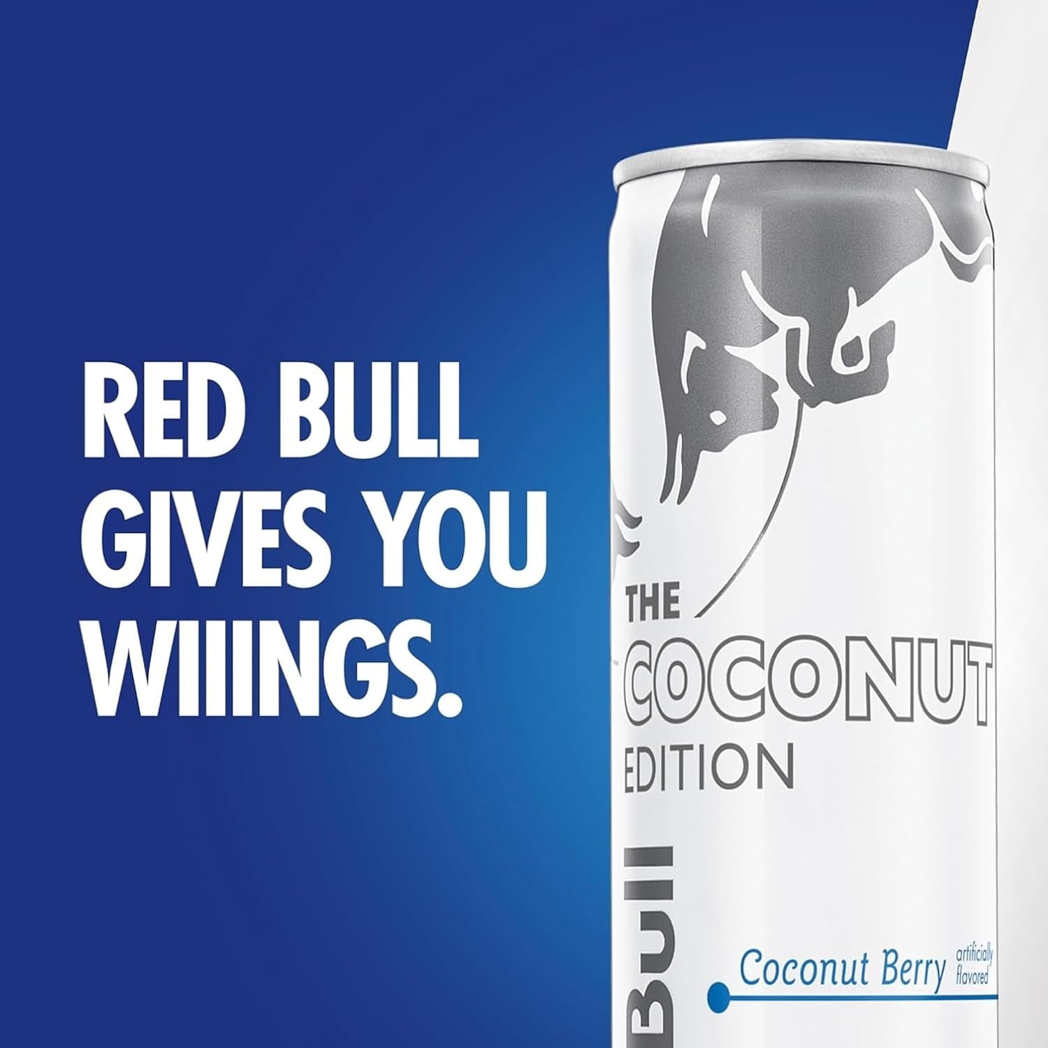 Red Bull Coconut Edition Energy Drink, Coconut Berry, with 80mg Caffeine plus Taurine & B Vitamins, 8.4 Fl Oz, Pack of 12 Cans