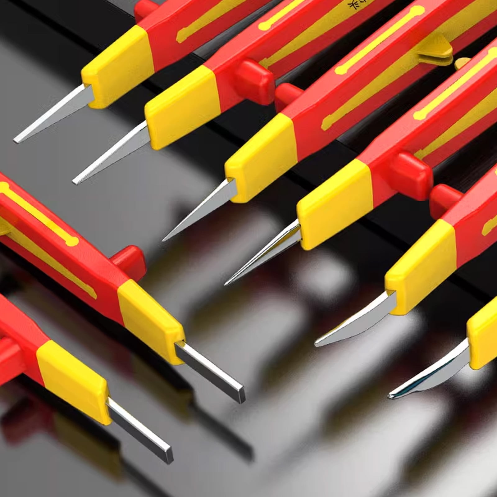 Insulated Tweezers Ensures Electrical Safety Suitable for Easy Handling Safe Electrical Work High Temperature Resistance