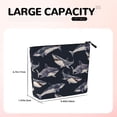 thumbnail image 5 of Makeup Bag Small Cosmetic Bags for Women Travel Toiletry Bag Zipper Pouch Purse Organizer Pouches, Watercolor Shark Vintage, 5 of 7