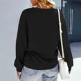 thumbnail image 5 of Generic Women's Casual Heart Printed Drop Shoulder Tops Round Neck Long Sleeve Sweatshirt, 5 of 7