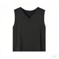 thumbnail image 5 of bnaln Vest Tops Women Ladies Cotton Linen Tank Tops Solid Summer Sleeveless Tshirts Trendy Cami Shirt Crop Top V Neck Loose Tanks Casual Basic Tees, 5 of 7