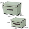 thumbnail image 7 of SPRING PARK Solid Color Non-woven Covered Foldable Clothes Underwear Ties Socks Storage Box, 7 of 7