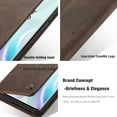 thumbnail image 6 of Dteck Wallet Case For OnePlus 8 Pro, Premium PU Leather Wallet case Magnetic Flip Folio [Kickstand Feature] with ID & Credit Card Pockets,Coffee, 6 of 6