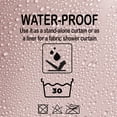 thumbnail image 4 of Light Pink Extra Long Shower Curtain Liner Plastic 79"L x 71"W, 4 of 5