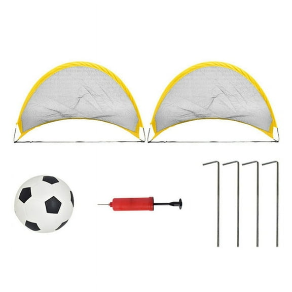 Foldable Soccer Goal Toy 65cm Large Size Portable Net for Kids Outdoor Sports with Ball
