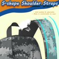 thumbnail image 4 of 17 Inch Lightweight Backpack,PVC Waterproof Oxford Fabric, Ergonomically Designed, with Large Capacity, Camouflage Print, 4 of 5